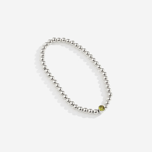 Beaded Bubble Birthstone Bracelet