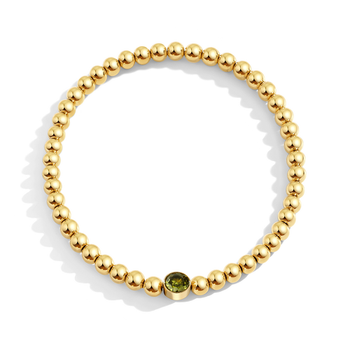 Beaded Bubble Birthstone Bracelet