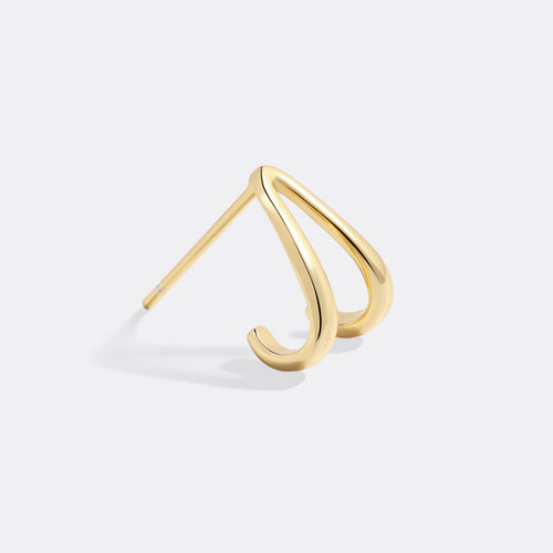Wishbone Huggie Earrings