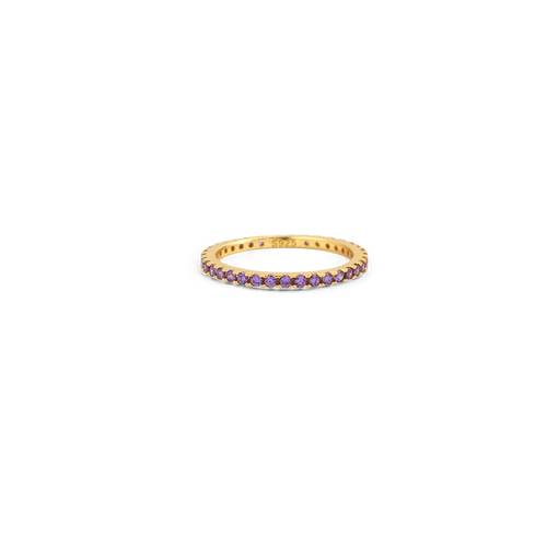Febuary Birthstone Eternity Stacking Ring