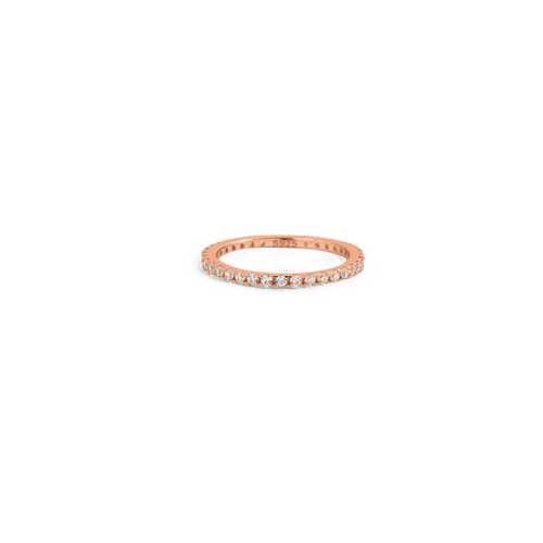 April Birthstone Eternity Stacking Ring