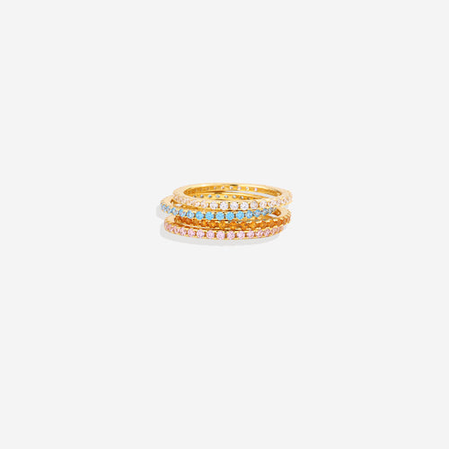 July Birthstone Eternity Stacking Ring