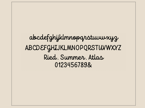 Petite Script Name Ring