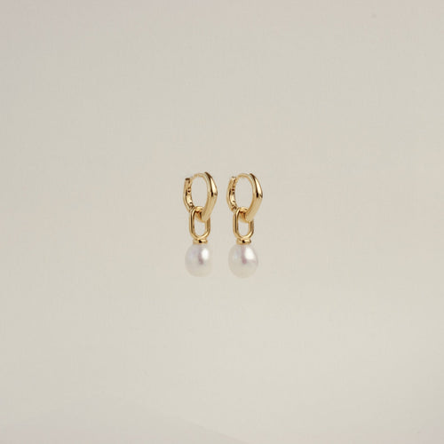 Hazel Pearl Hoops