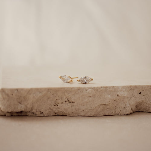 Classic Marquise Diamond Stud Earrings