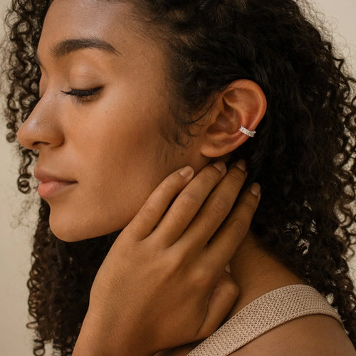 Baguette Diamond Ear Cuffs