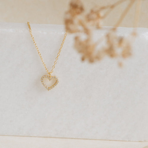 Forever Pave Heart Necklace
