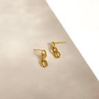 Glamorous Links: Amia Pave Link Earrings