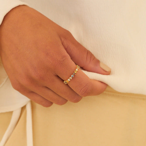 The Rainbow Crystal Ring