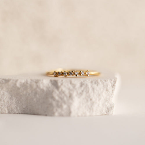 Elegant CZ Diamond Stackable Ring