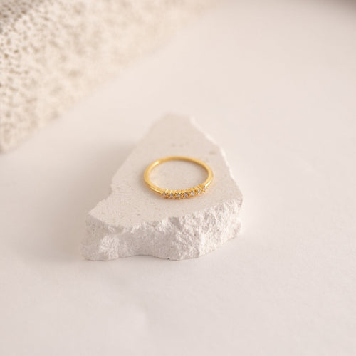 Elegant CZ Diamond Stackable Ring