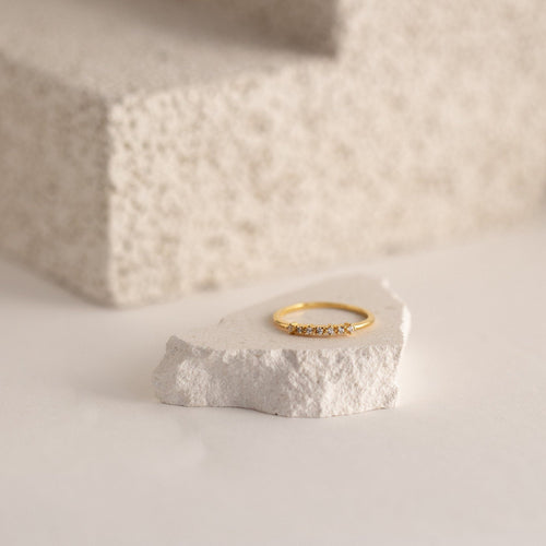Elegant CZ Diamond Stackable Ring