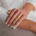 The Olive Peridot Signet Ring