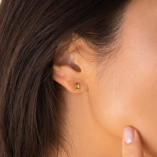 Initial Charm Earrings