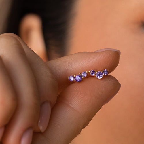 Bella Birthstone Stud Earrings