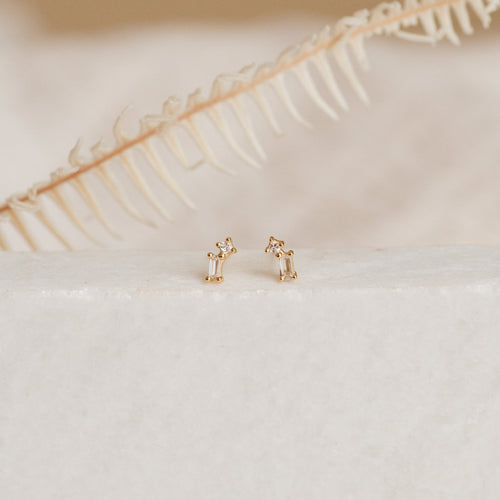 Blair Diamond Drop Stud Earrings
