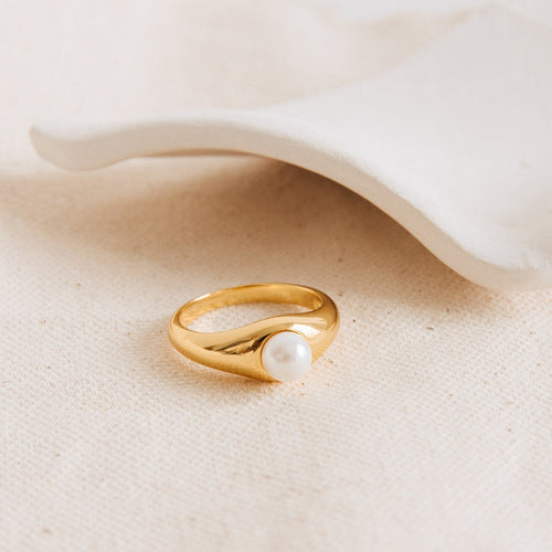 The Penelope Pearl Signet Ring