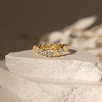 Mosaic Moonstone Diamond Eternity Band