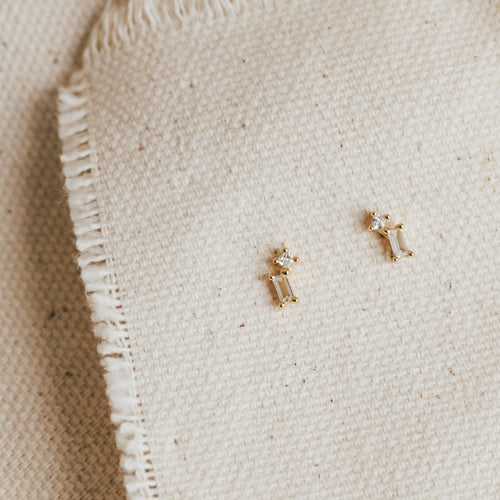 Blair Diamond Drop Stud Earrings