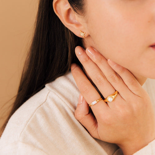 The Penelope Pearl Signet Ring