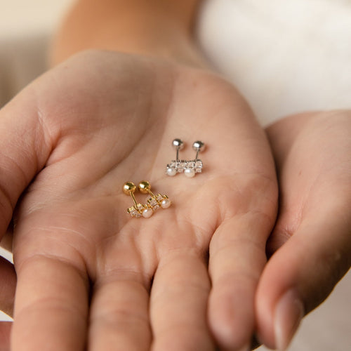 Angelina Pearl Stud Earrings