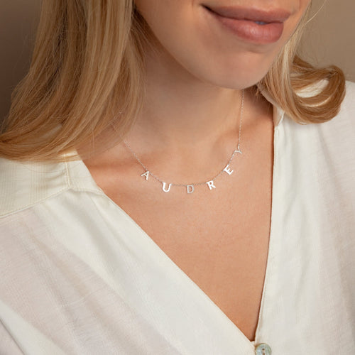 Dainty Personalized Letter Necklace