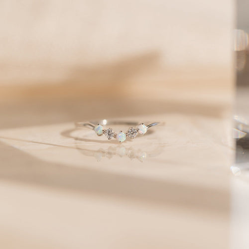 Layla Opal and Diamond Ring