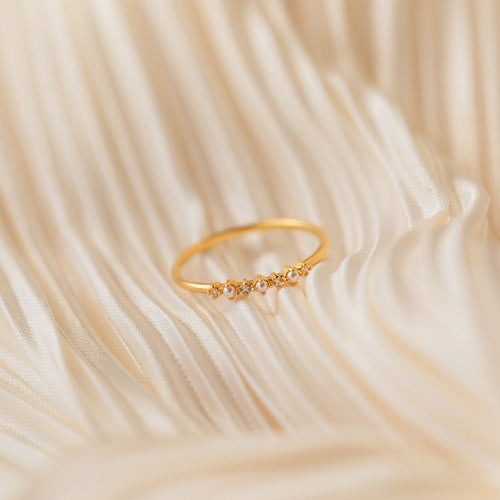 Pearl Diamond Stacking Ring
