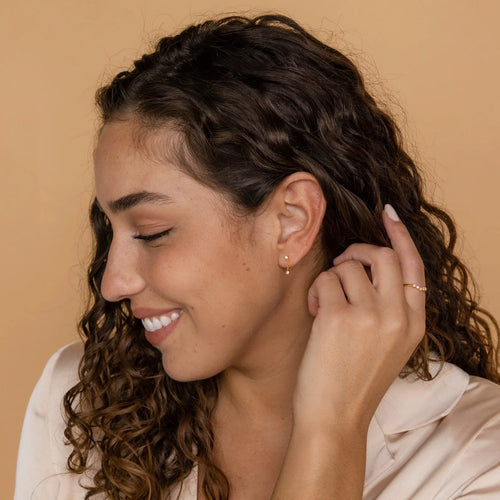 Custom Opal Drop Stud Earrings With Flatback