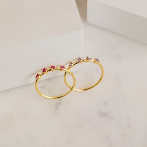 Dainty Multi-Stone Birthstone Ring