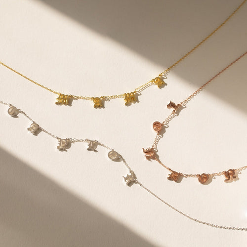 Old English Letter Name Necklace