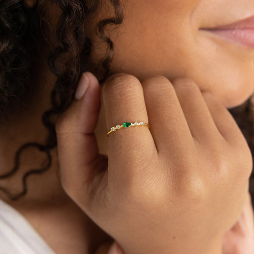 Marquise Birthstone Ring