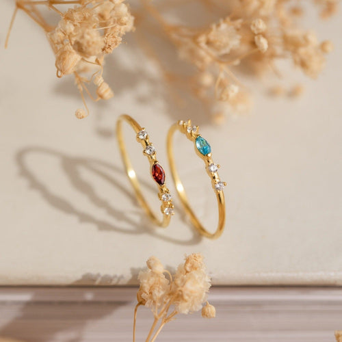 Marquise Birthstone Ring