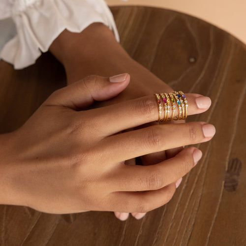 Marquise Birthstone Ring