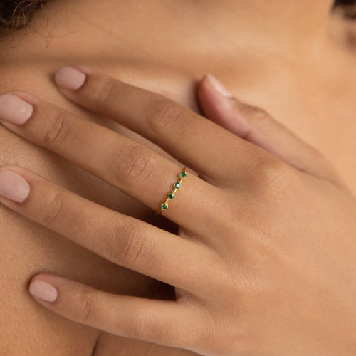Dainty Multi-Stone Birthstone Ring