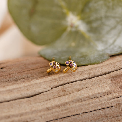 Mushroom Stud Earrings