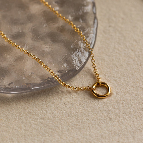 Versatile Minimalist Circle Necklace