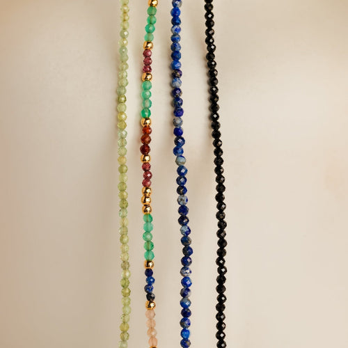 Tranquil Light Green Beaded Necklace