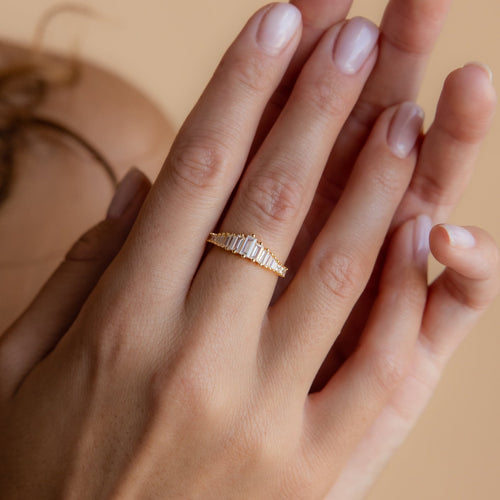 Art Deco Diamond Chandelier Ring