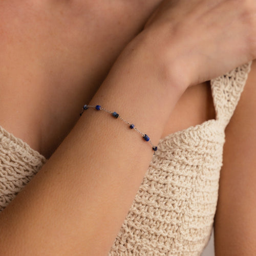 Azul Deep Blue Beaded Bracelet