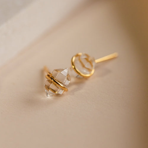 Herkimer Diamond Stud Earrings