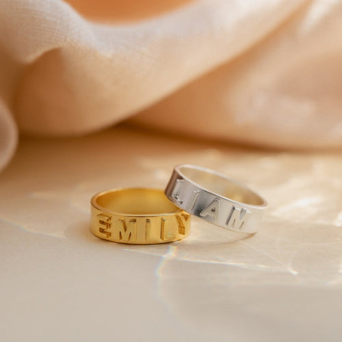 Customizable 3D Name Plate Ring