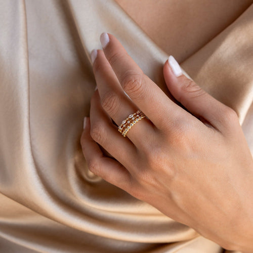 Diamond Stacking Ring Set