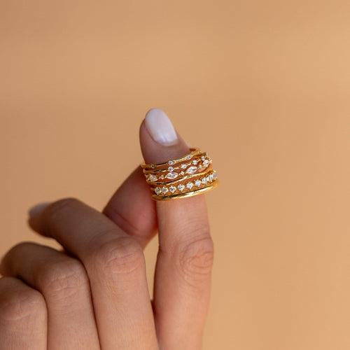 Diamond Stacking Ring Set