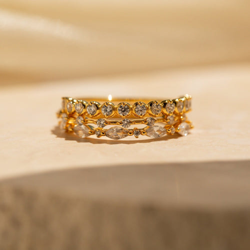 Diamond Stacking Ring Set