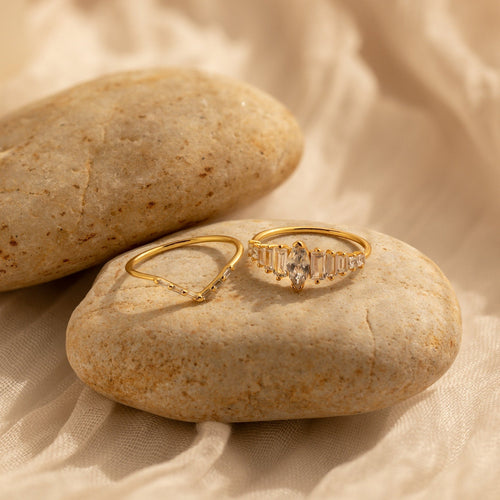 Art Deco Diamond Ring Set