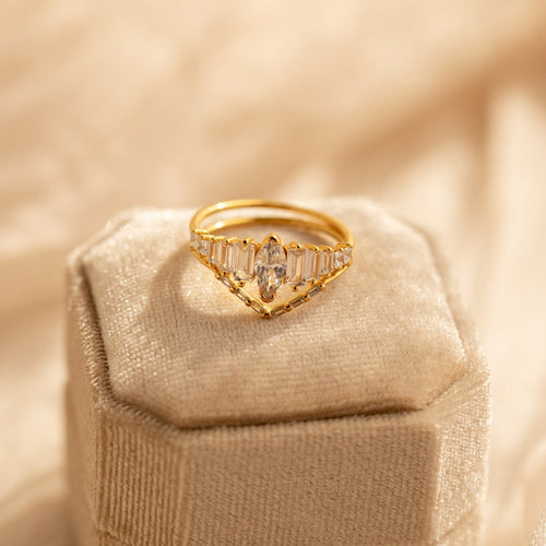 Art Deco Diamond Ring Set