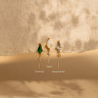 Kite Gemstone Stud Earrings