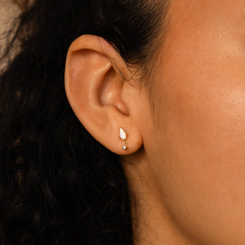 Kite Gemstone Stud Earrings