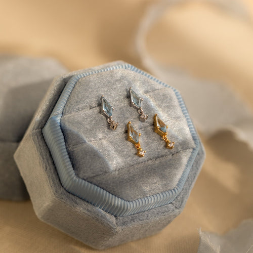 Kite Gemstone Stud Earrings